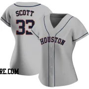 Women's Houston Astros Mike Scott Authentic Gray Road 2020 Jersey