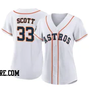 Women's Houston Astros Mike Scott Authentic White 2022 World Series Home Jersey