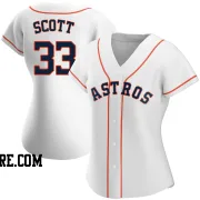 Women's Houston Astros Mike Scott Replica White Home Jersey