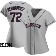 Women's Houston Astros Nick Hernandez Replica Gray Road 2020 Jersey