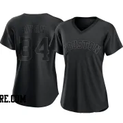 Women's Houston Astros Nolan Ryan Authentic Black Pitch Fashion Jersey