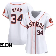 Women's Houston Astros Nolan Ryan Limited White Home Jersey