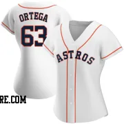 Women's Houston Astros Oliver Ortega Replica White Home Jersey