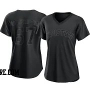 Women's Houston Astros Parker Mushinski Authentic Black Pitch Fashion Jersey