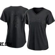 Women's Houston Astros Pedro Leon Authentic Black Pitch Fashion Jersey