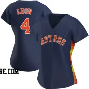 Women's Houston Astros Pedro Leon Replica Navy Alternate Jersey