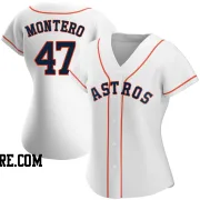 Women's Houston Astros Rafael Montero Authentic White Home Jersey