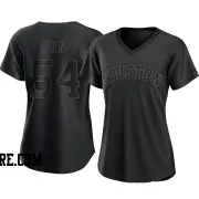 Women's Houston Astros Roberto Osuna Authentic Black Pitch Fashion Jersey