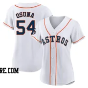 Women's Houston Astros Roberto Osuna Authentic White 2022 World Series Champions Home Jersey