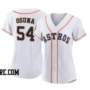 Women's Houston Astros Roberto Osuna Authentic White 2022 World Series Home Jersey