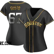 Women's Houston Astros Ryan Gusto Replica Black Golden Alternate Jersey