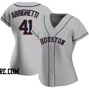 Women's Houston Astros Spencer Arrighetti Authentic Gray Road 2020 Jersey