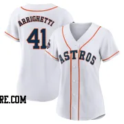 Women's Houston Astros Spencer Arrighetti Authentic White 2022 World Series Champions Home Jersey