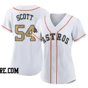 Women's Houston Astros Tayler Scott Authentic Gold White 2023 Collection Jersey