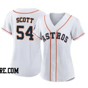 Women's Houston Astros Tayler Scott Authentic White 2022 World Series Home Jersey