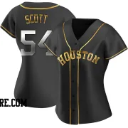 Women's Houston Astros Tayler Scott Replica Black Golden Alternate Jersey