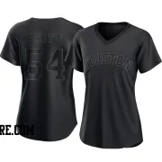 Women's Houston Astros Tayler Scott Replica Black Pitch Fashion Jersey