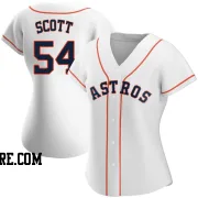 Women's Houston Astros Tayler Scott Replica White Home Jersey