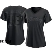 Women's Houston Astros Taylor Trammell Authentic Black Pitch Fashion Jersey