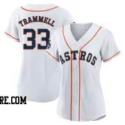 Women's Houston Astros Taylor Trammell Authentic White 2022 World Series Champions Home Jersey