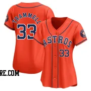 Women's Houston Astros Taylor Trammell Limited Orange Alternate Jersey