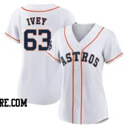 Women's Houston Astros Tyler Ivey Replica White 2022 World Series Champions Home Jersey