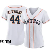 Women's Houston Astros Yordan Alvarez Authentic White 2022 World Series Home Jersey