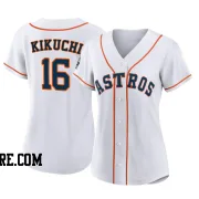 Women's Houston Astros Yusei Kikuchi Authentic White 2022 World Series Home Jersey