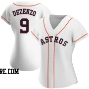 Women's Houston Astros Zach Dezenzo Authentic White Home Jersey