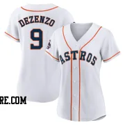 Women's Houston Astros Zach Dezenzo Replica White 2022 World Series Champions Home Jersey