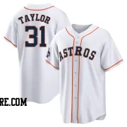 Youth Houston Astros Andrew Taylor Replica White 2022 World Series Champions Home Jersey