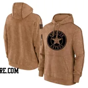 Youth Houston Astros Brown 2023 Salute to Service Club Pullover Hoodie