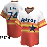 Youth Houston Astros Bryan King Replica White Home Cooperstown Collection Jersey