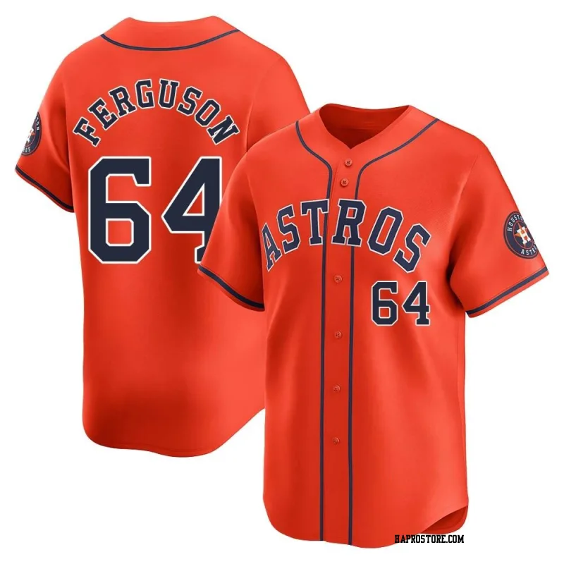 Youth Houston Astros Caleb Ferguson Limited Orange Alternate Jersey