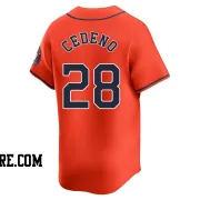 Youth Houston Astros Cesar Cedeno Limited Orange Alternate Jersey