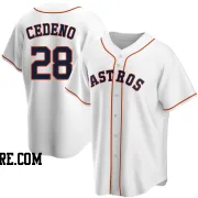 Youth Houston Astros Cesar Cedeno Replica White Home Jersey