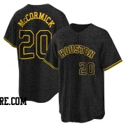 Youth Houston Astros Chas McCormick Replica Black Snake Skin City Jersey