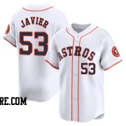 Youth Houston Astros Cristian Javier Limited White Home Jersey