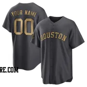 Youth Houston Astros Custom Replica Charcoal 2022 All-Star Game Jersey