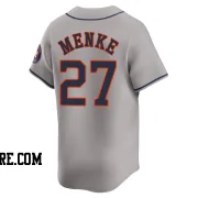 Youth Houston Astros Denis Menke Limited Gray Away Jersey