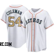 Youth Houston Astros Dylan Coleman Replica Gold White 2023 Collection Jersey