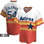 Youth Houston Astros Dylan Coleman Replica White Home Cooperstown Collection Jersey