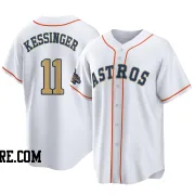 Youth Houston Astros Grae Kessinger Replica Gold White 2023 Collection Jersey