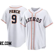 Youth Houston Astros Hunter Pence Replica White 2022 World Series Home Jersey