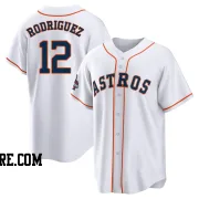 Youth Houston Astros Ivan Rodriguez Replica White 2022 World Series Champions Home Jersey