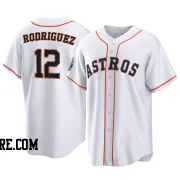 Youth Houston Astros Ivan Rodriguez Replica White 2022 World Series Home Jersey