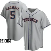 Youth Houston Astros Jeff Bagwell Replica Gray Road Jersey