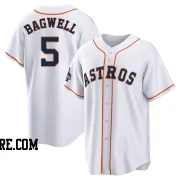 Youth Houston Astros Jeff Bagwell Replica White 2022 World Series Champions Home Jersey