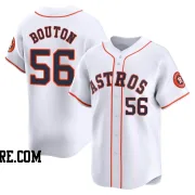 Youth Houston Astros Jim Bouton Limited White Home Jersey