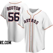 Youth Houston Astros Jim Bouton Replica White Home Jersey